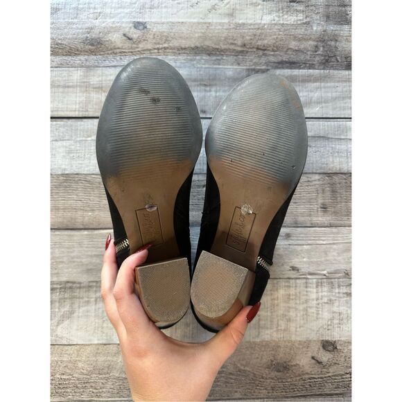 Style & Co. Jamila Suede Black Ankle Booties | 10M - Picture 6 of 7